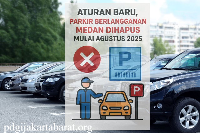 Parkir Berlangganan Medan Resmi Dihentikan